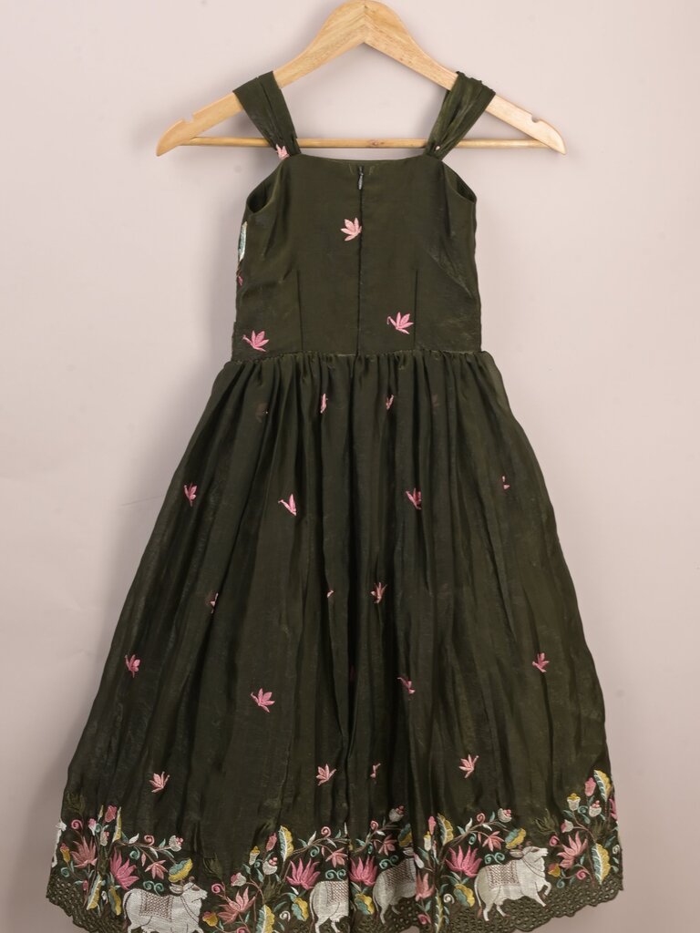 Kids designer lehenga Set | peach | party wear | 6-7 years