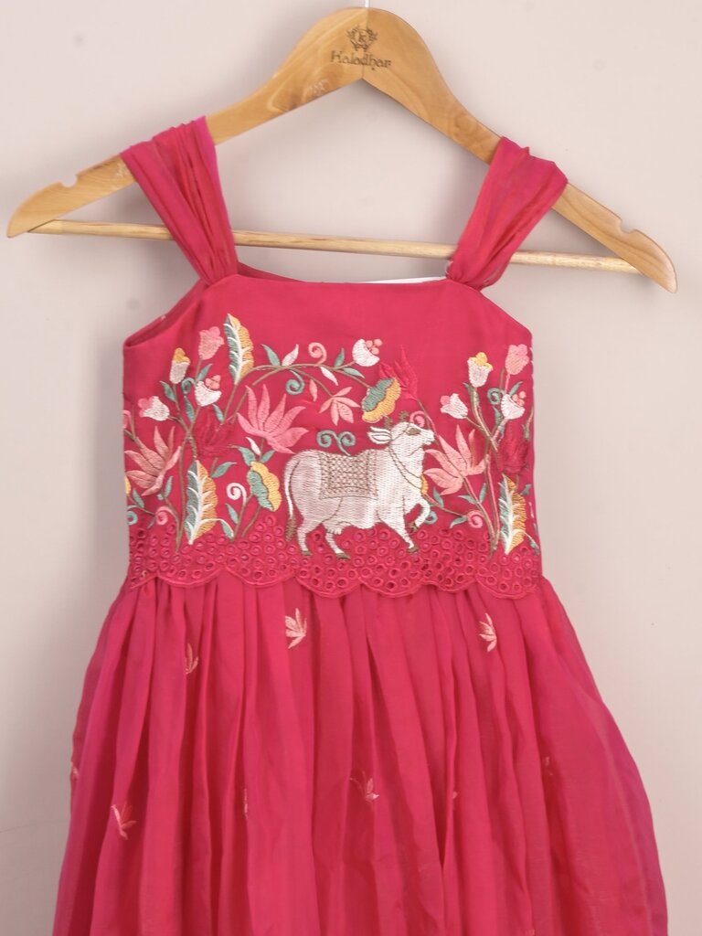 Kids designer lehenga Set | peach | party wear | 6-7 years