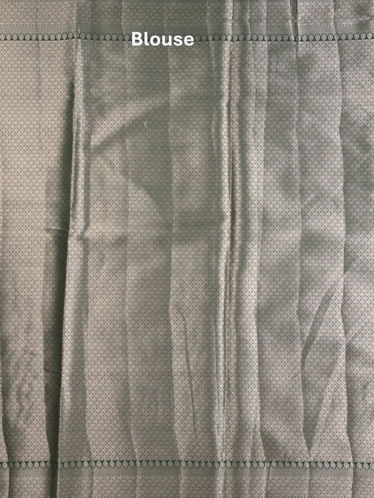 Raw mango fancy saree in pink color with allover zari motifs and zari border with brocade pallu & blouse