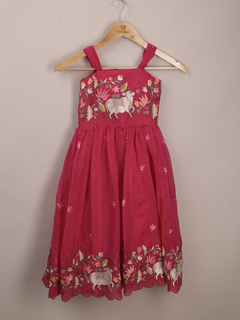 Designer kid's lehengas | wine | party wear | 4-5 years