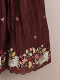 Designer kid's lehengas | wine | party wear | 4-5 years