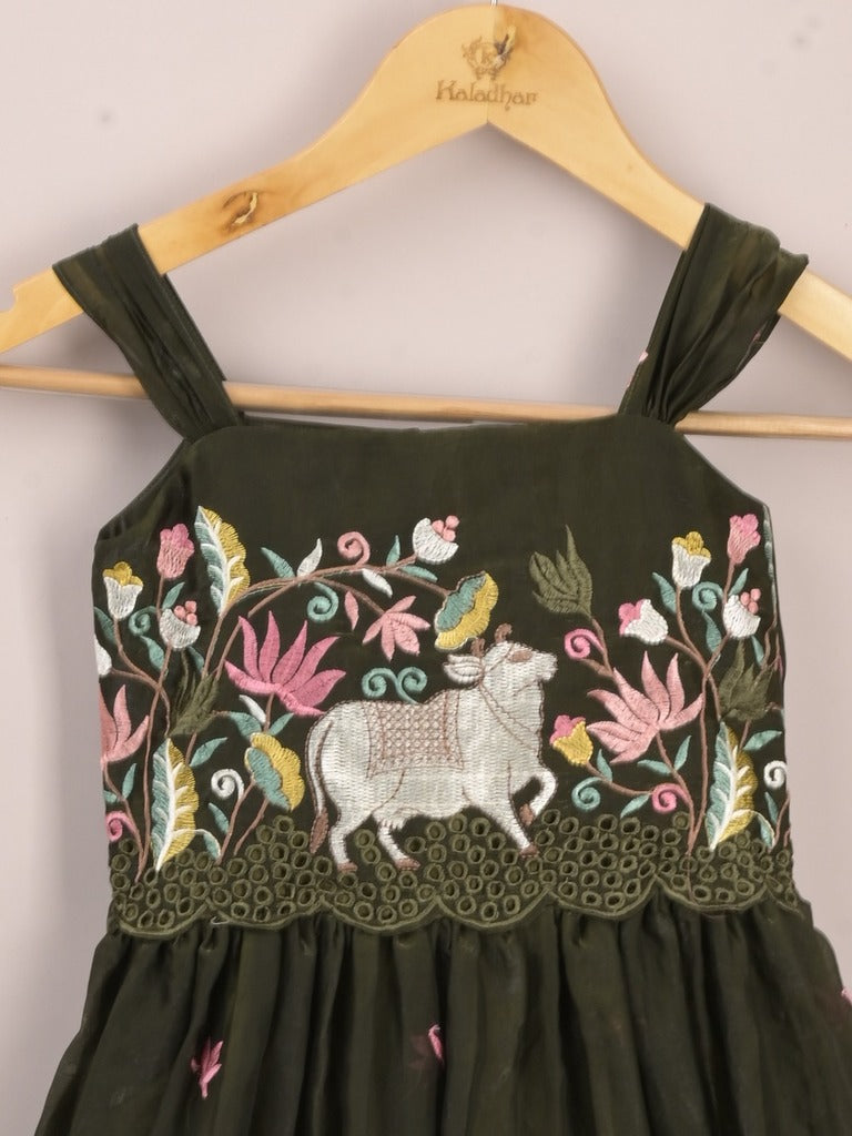 Designer kid's lehengas | wine | party wear | 4-5 years