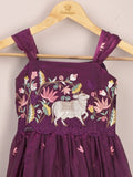 Designer kid's lehengas | wine | party wear | 4-5 years