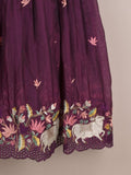 Designer kid's lehengas | wine | party wear | 4-5 years