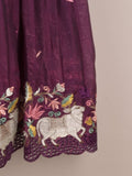 Designer kid's lehengas | wine | party wear | 4-5 years