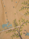 Jamdani cotton saree allover motifs and weaving pallu and attached plain blouse