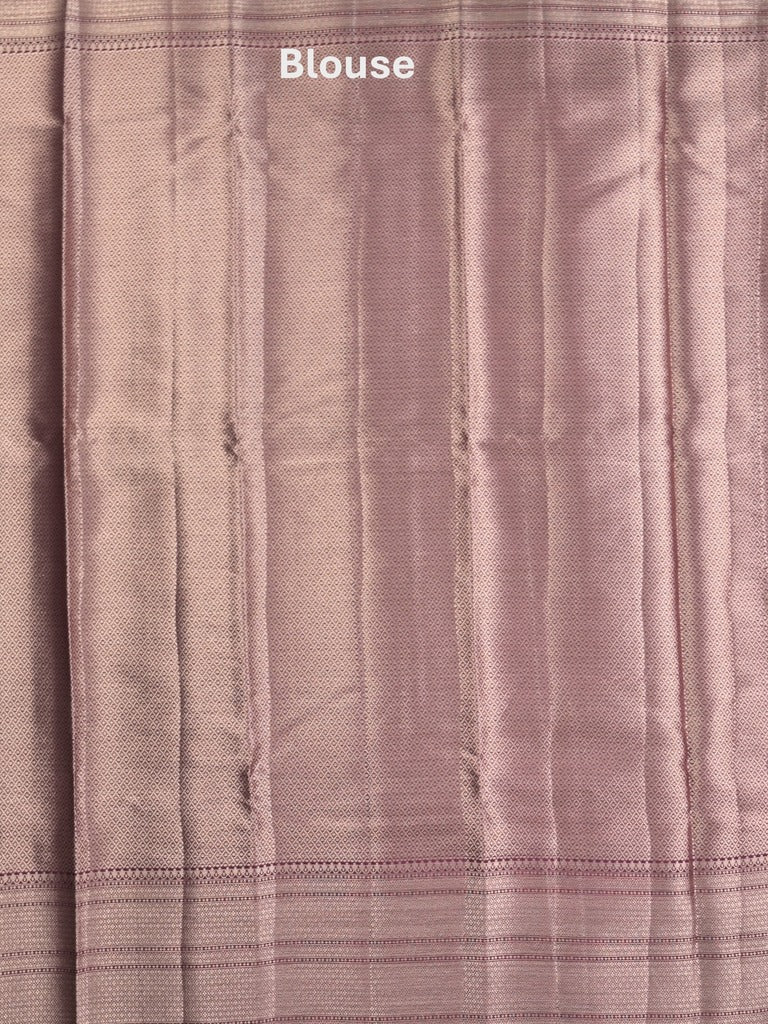 Kora fancy saree pink color allover checks with zari border and rich pallu & brocade blouse