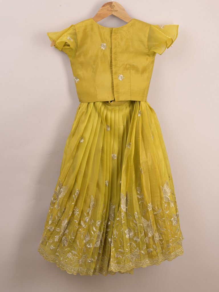 Kids designer lehenga Set | peach | party wear | 6-7 years