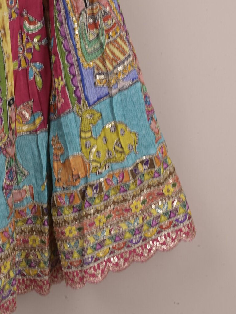 Kids Traditional Pattu Lehenga Set | baby pink | Festive & Ethnic Wear | 2-3 years