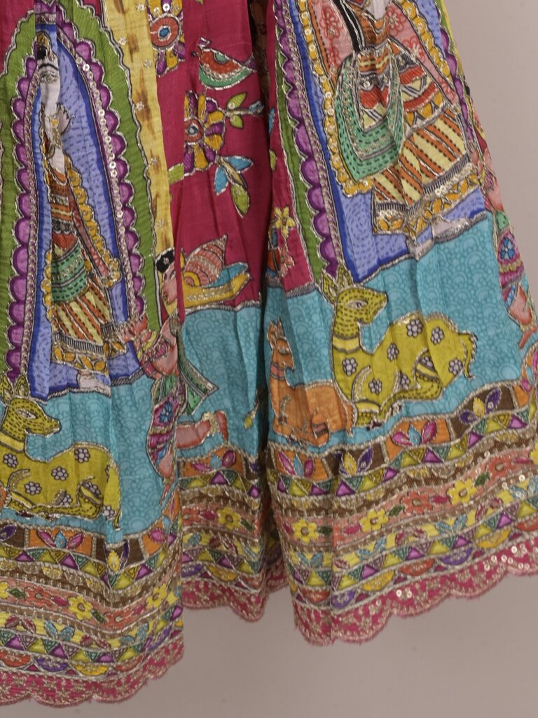 Kids Traditional Pattu Lehenga Set | baby pink | Festive & Ethnic Wear | 2-3 years