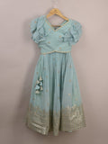 Designer lehengas for girls | sky blue | party wear & festive wear | 8-9 years