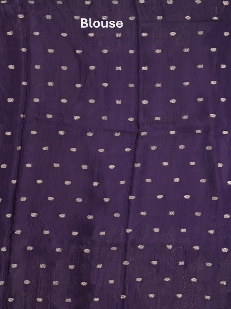 Kora fancy saree blue color allover plain with zari border and zari pallu & self blouse