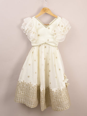 Kids designer lehenga Set | peach | party wear | 6-7 years