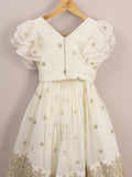Kids designer lehenga Set | peach | party wear | 6-7 years