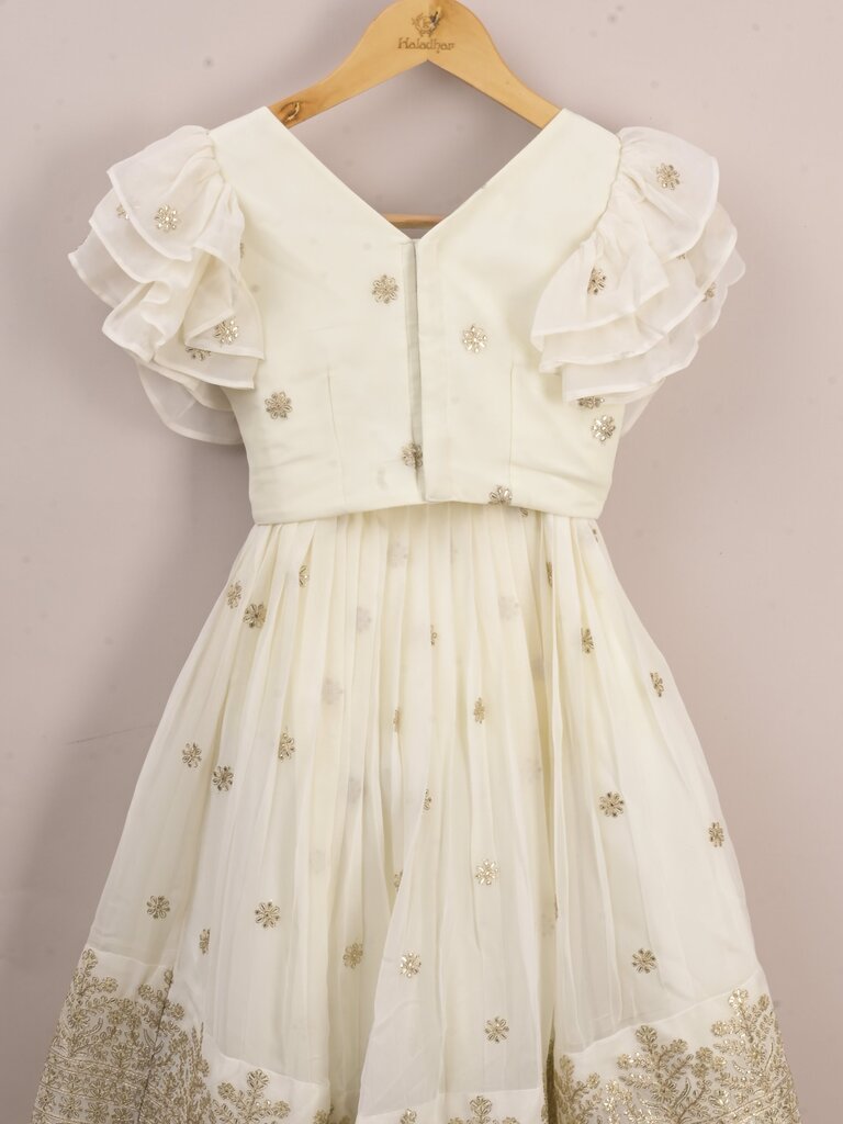 Kids designer lehenga Set | peach | party wear | 6-7 years