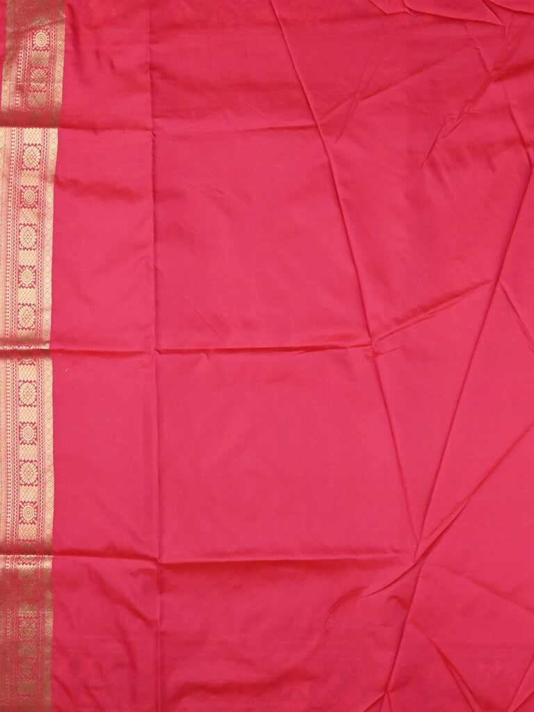 Banaras pattu saree purple color allover zari motifs & paithani border with paithani pallu and contrast blouse