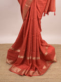 Dola silk fancy saree for women | yellow | allover stripes | party wear