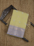 Chanderi fancy saree allover motifs with zari border with attached matching blouse