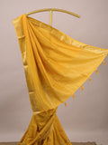 Dola silk fancy saree for women | yellow | allover stripes | party wear
