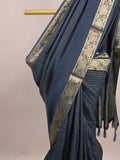 Dola silk fancy saree for women | yellow | allover stripes | party wear