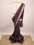 Dola silk fancy saree for women | yellow | allover stripes | party wear