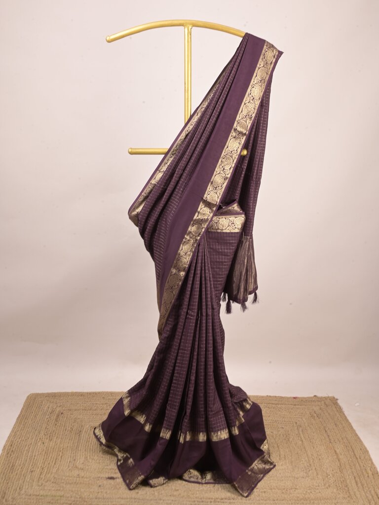 Dola silk fancy saree for women | yellow | allover stripes | party wear