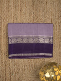 Dupion fancy saree allover checks & contrast border with zari pallu and plain blouse