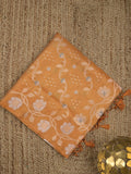 Organza tissue fancy saree allover zari weaves & zari border with self pallu and plain tissue blouse