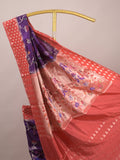 Green mango fancy saree for women | violet | zari border | contrast blouse | party wear