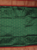 Narayanpet pattu saree allover zari motifs with paithani pallu and contrast blouse