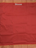 Narayanpet pattu saree allover zari motifs with paithani pallu and contrast blouse