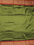 Narayanpet pattu saree allover zari motifs with paithani pallu and contrast blouse