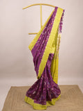 Green mango fancy saree for women | violet | zari border | contrast blouse | party wear