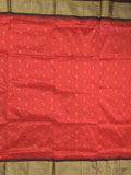 Narayanpet pattu saree allover zari motifs with paithani pallu and contrast blouse