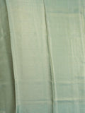 Organza tissue fancy saree allover zari weaves & zari border with self pallu and plain tissue blouse