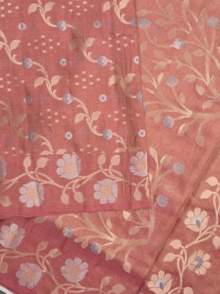 Organza tissue fancy saree allover zari weaves & zari border with self pallu and plain tissue blouse