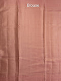 Organza tissue fancy saree allover zari weaves & zari border with self pallu and plain tissue blouse