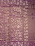 Organza tissue fancy saree allover zari weaves & zari border with self pallu and plain tissue blouse