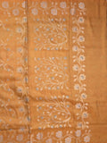 Organza tissue fancy saree allover zari weaves & zari border with self pallu and plain tissue blouse