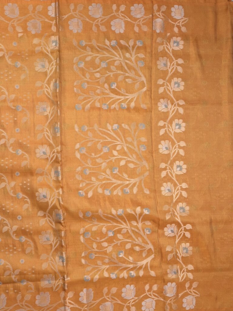 Organza tissue fancy saree allover zari weaves & zari border with self pallu and plain tissue blouse