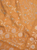 Organza tissue fancy saree allover zari weaves & zari border with self pallu and plain tissue blouse