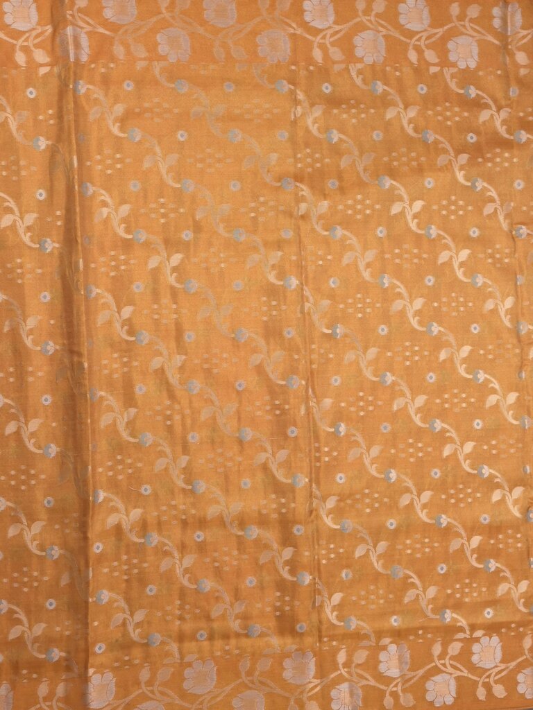 Organza tissue fancy saree allover zari weaves & zari border with self pallu and plain tissue blouse