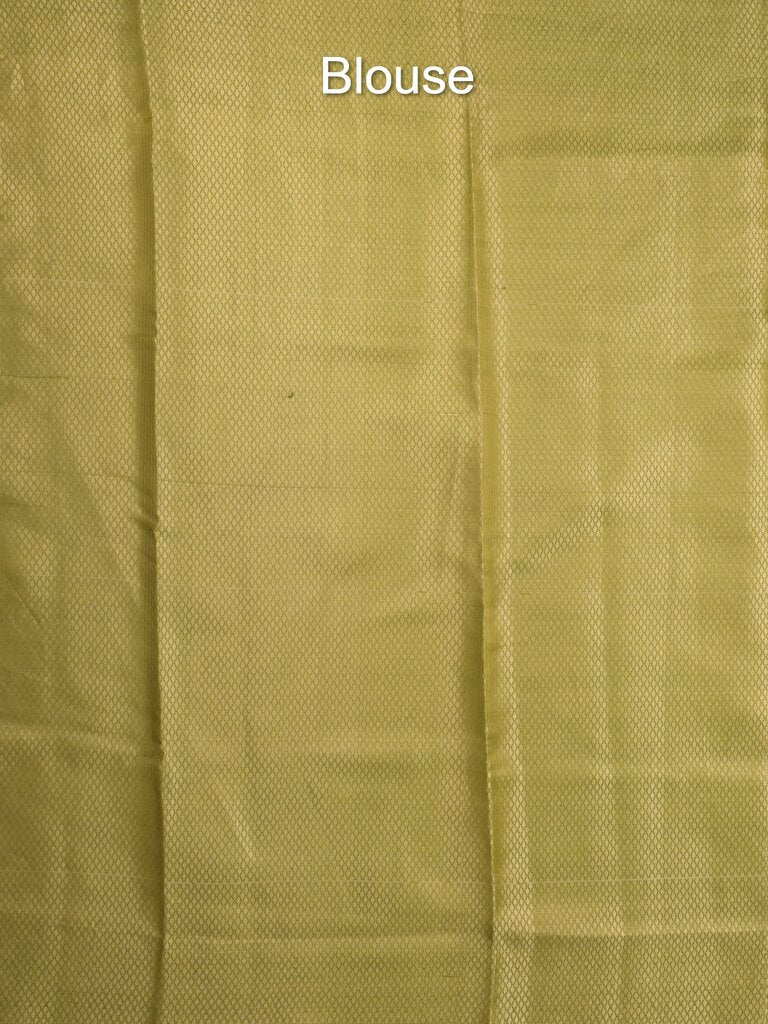 Organza tissue fancy saree allover zari weaves & zari border with self pallu and plain tissue blouse
