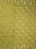 Organza tissue fancy saree allover zari weaves & zari border with self pallu and plain tissue blouse