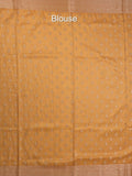 Organza tissue fancy saree allover zari weaves & zari border with self pallu and plain tissue blouse