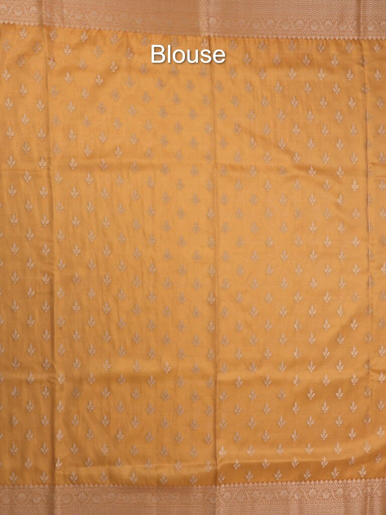 Organza tissue fancy saree allover zari weaves & zari border with self pallu and plain tissue blouse