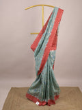 Green mango fancy saree for women | violet | zari border | contrast blouse | party wear