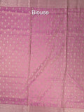 Organza tissue fancy saree allover zari weaves & zari border with self pallu and plain tissue blouse
