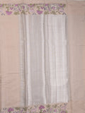 Chanderi fancy saree allover motifs with zari border with attached matching blouse