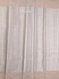 Chanderi fancy saree allover motifs with zari border with attached matching blouse